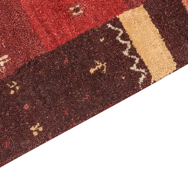 Teppich SINANLI Bunt 80 x 150 cm Wolle Gabbeh