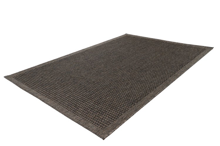Flachflor Teppich Asuka Taupe Modern 80 x 150 cm