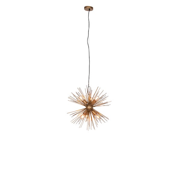 Art Deco Hängelampe Gold 6-Licht - Besen