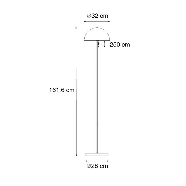 QAZQA - Modern AußenStehleuchte I Stehlampe I Standleuchte I Lampe I Leuchte weiß wiederaufladbar 3-stufig dimmbar - Keira Touch-funktion Dimmer I Dimmbar I Außenbeleuchtung - Kunststoff Rund - I (nic