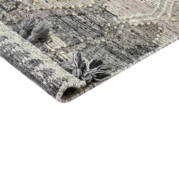 Gemusterter Teppich mit Detailansicht