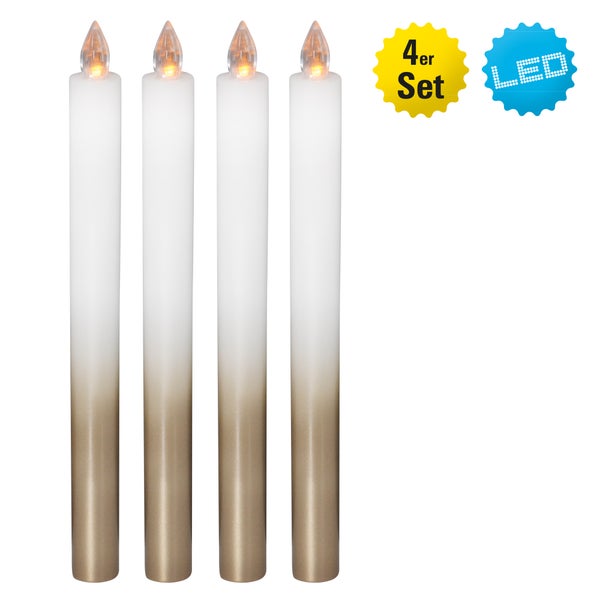 Vierer Set LED Kerzen