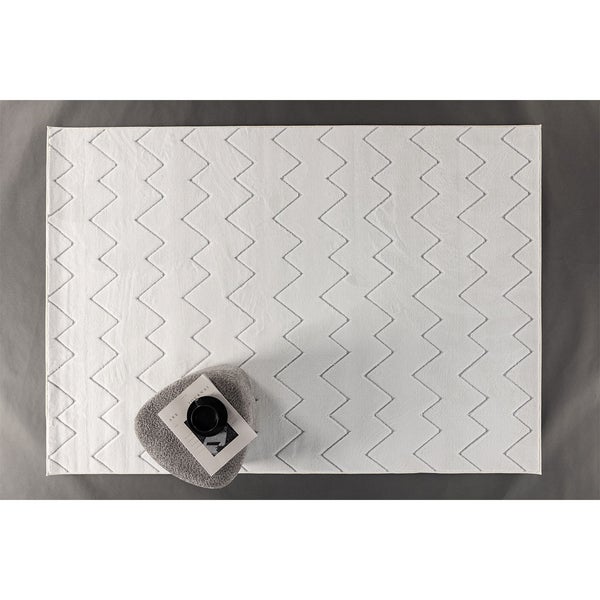 Fia Teppich 160x230 cm weiß. 160 X 230 X 2 cm
