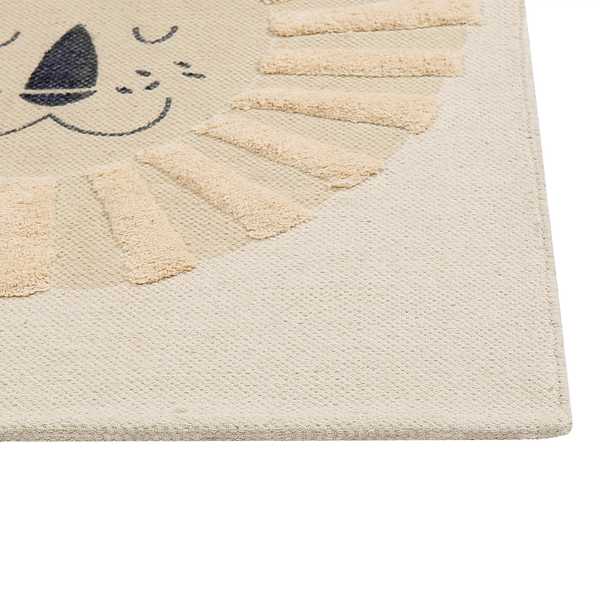Kinderteppich BALARI Beige 80 x 150 cm Baumwolle