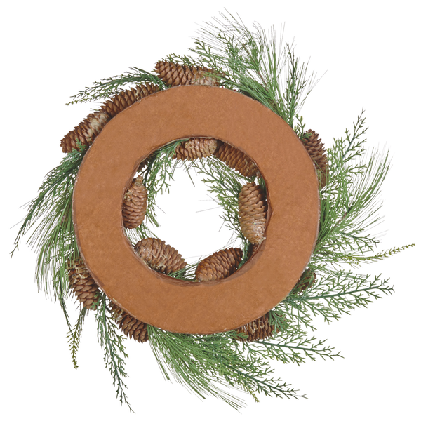 Dekokranz grün mit Zapfen ⌀ 34 cm ASTURIA