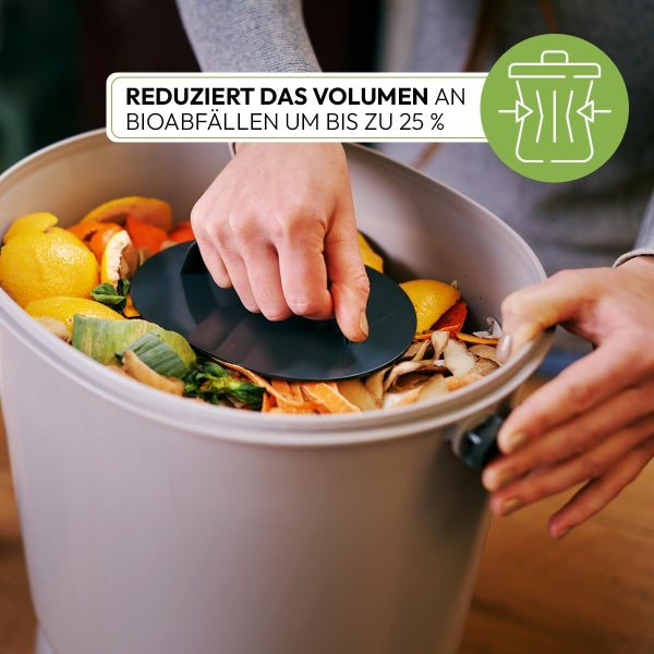 Komposteimer mit Deckel und Tragegriff
