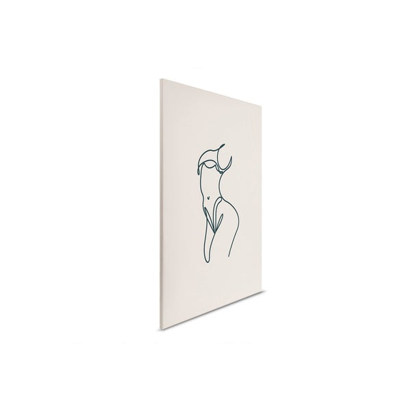Leinwandbild mit abstrakter Frauendarstellung