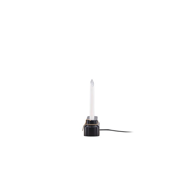 Näsfjället Adventsleuchter elektrisch 4 Lichter schwarz. 25 X 7 X 25 cm