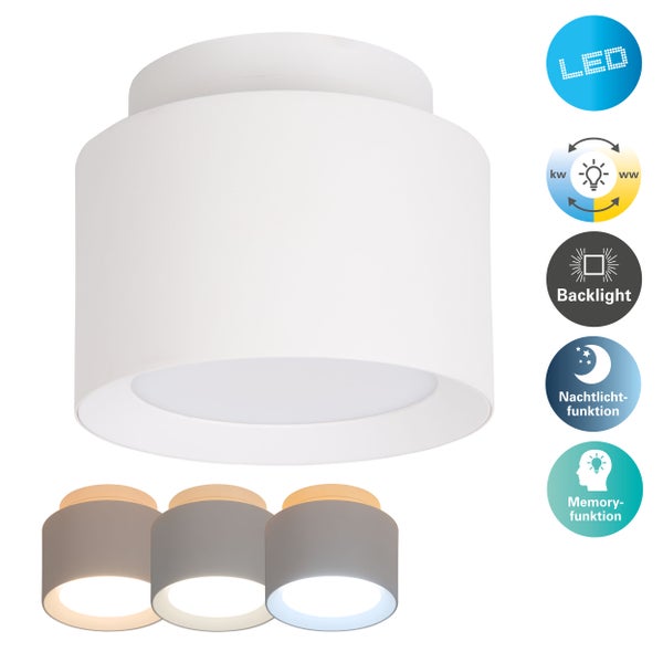 LED Deckenleuchte mit Funktionen wie Dimmbarkeit und Nachtlichtfunktion