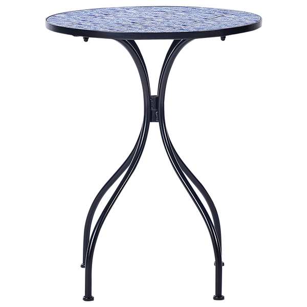 Outdoor Bistrotisch CIGLIANO 60 cm 60 cm Metall Schwarz