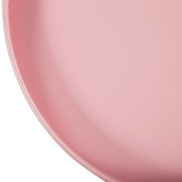Outdoor Beistelltisch CAVINIA 40 cm 40 cm Metall Rosa