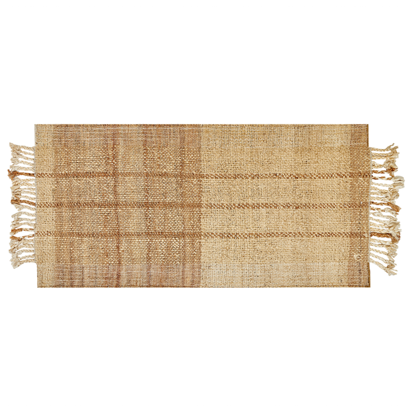 Teppich KARKIN Beige 80 x 150 cm Jute