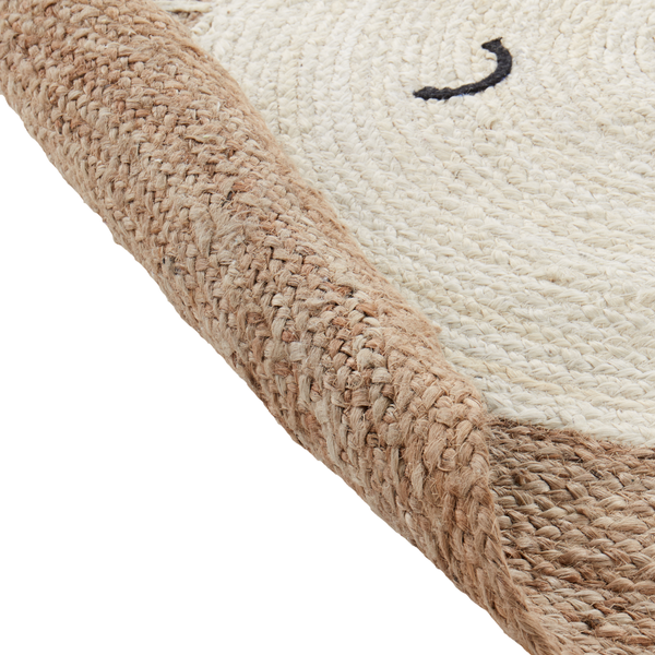 Kinderteppich KOVU Beige ø 120 cm Jute
