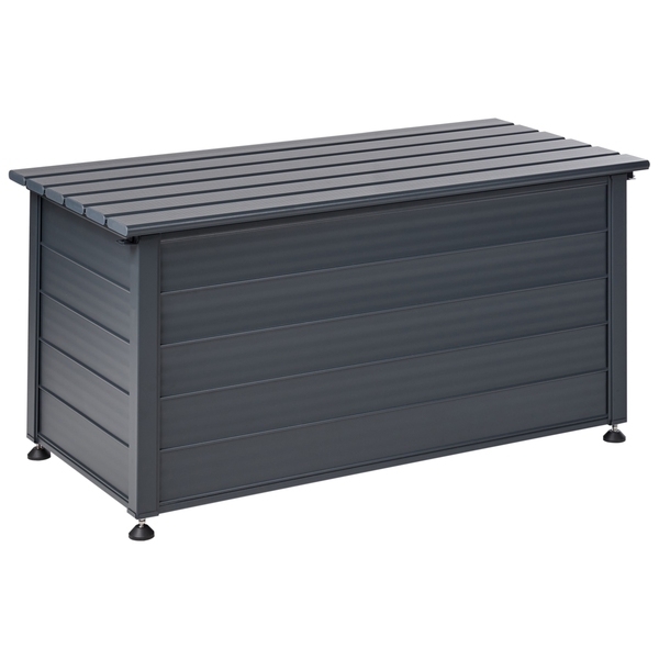 Aufbewahrungsbox CAMPALTO Metall 123 cm 60 cm Dunkelgrau