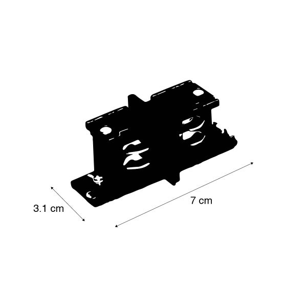 I-Verbinder für 3-Phasen-Schiene schwarz - 3-phasig