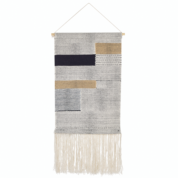 Wandbehang HANGU Baumwolle 114 cm Beige