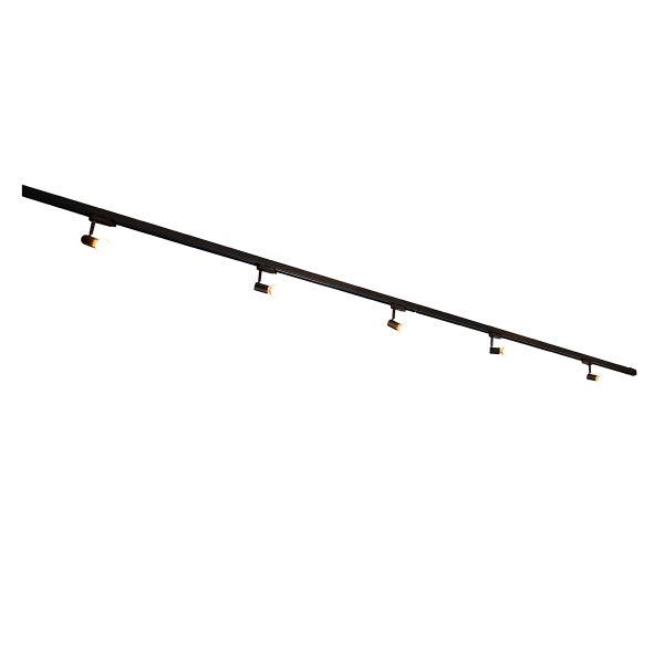 Modernes Schienensystem schwarz 5-Licht 3-Phasen rechts - Jeany