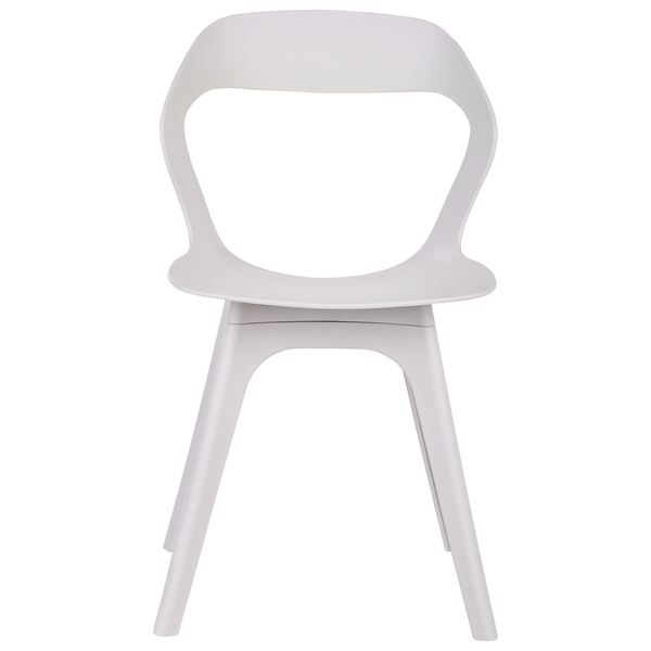 Moderner Stuhl mit offenem Rückendesign