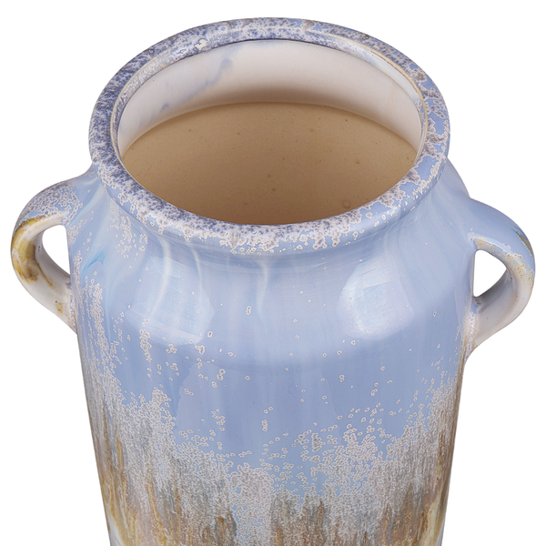 Blumenvase GERRHA Steinzeug 25 cm Hellblau