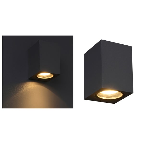 Quadratische Wandleuchte für den Außenbereich