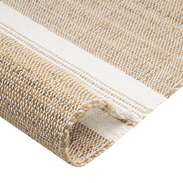 Teppich TALPUR Weiß 160 x 230 cm Jute