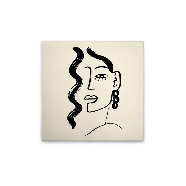 Dekorative Wandfliese mit Frauengesicht-Design