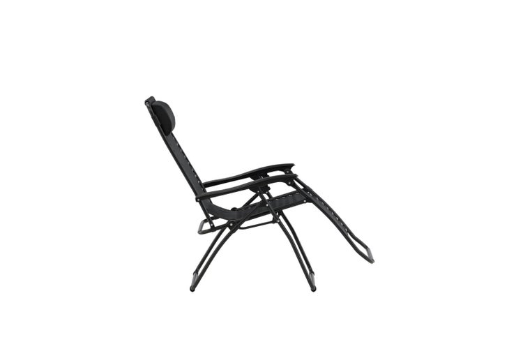 Melker Sonnenliege schwarz. 66 X 165 X 111 cm