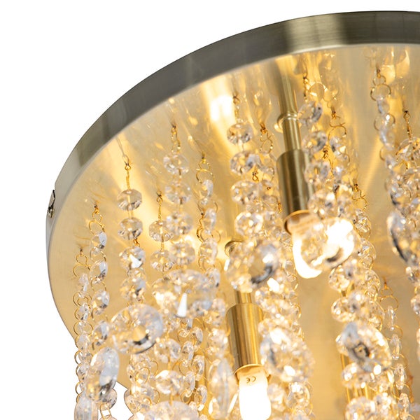Klassische Deckenleuchte Gold / Messing 35 cm - Medusa
