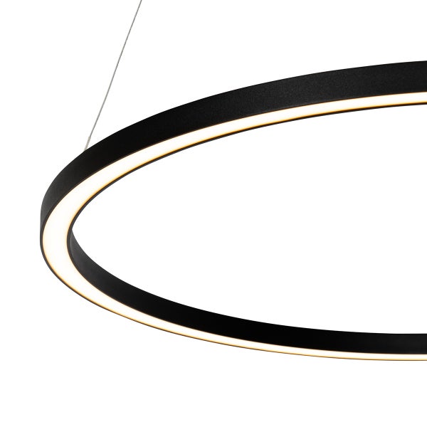 Hängelampe schwarz 80 cm inkl. LED 3-stufig dimmbar - Girello