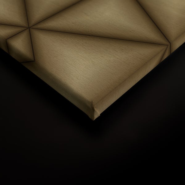 Wandbild auf Leinwand mit geometrischem Linienmuster