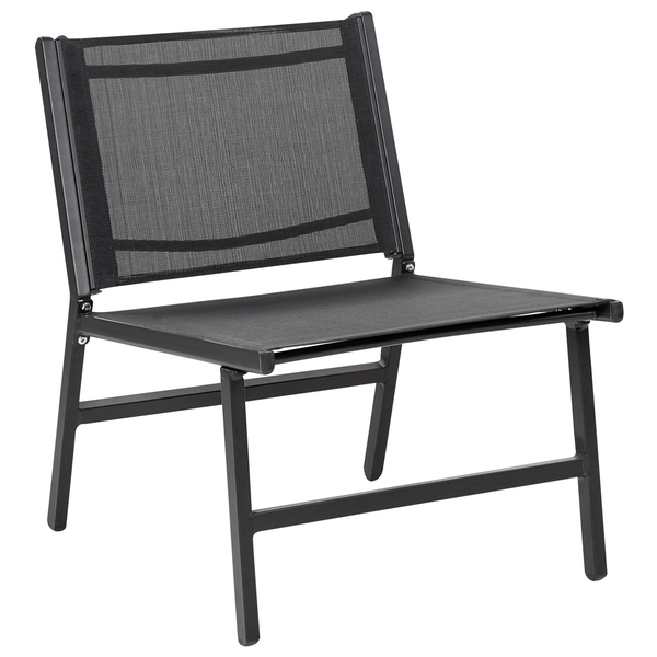 Gartenstuhl MARCEDDI Metall Schwarz