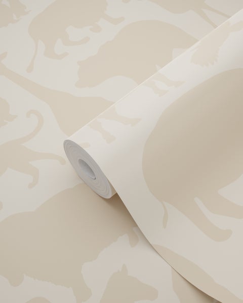 ESTAhome Tapete Tiere Beige - 53 cm x 10.05 m - 139788