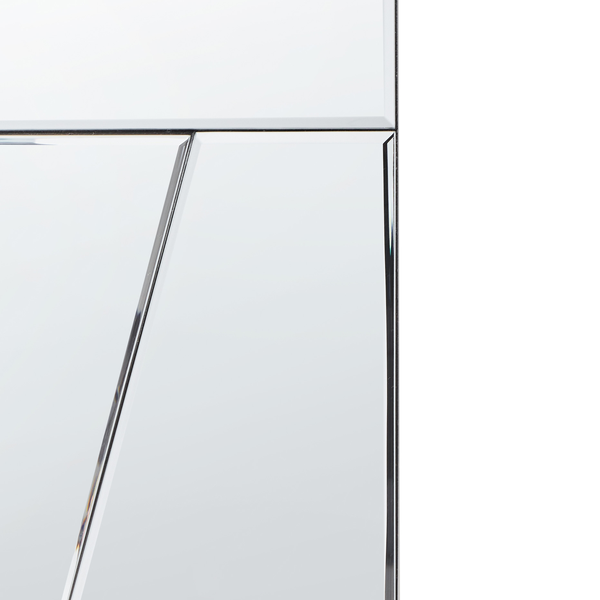 Wandspiegel ANCEMONT 80 cm 80 cm Silber