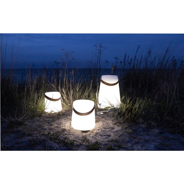 Bristol Lampe LED wiederaufladbar weiß. 17 X 17 X 21 cm