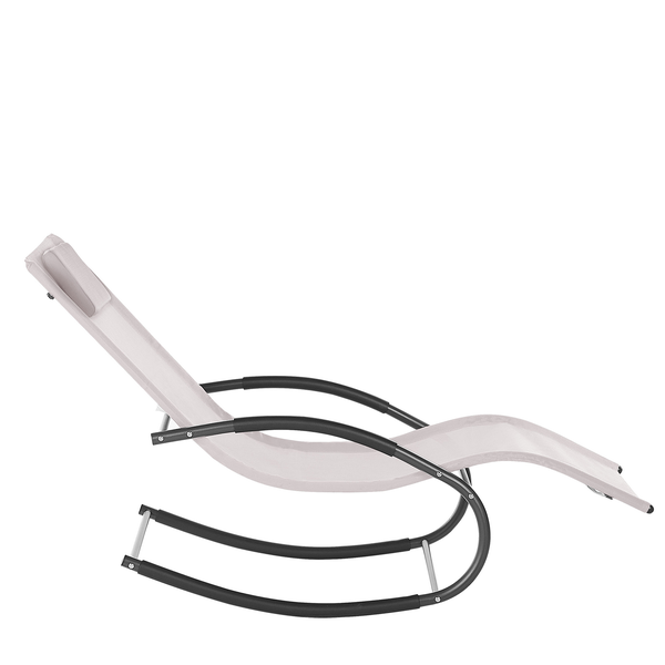 Schaukel-Sonnenliege CARANO II Metall Beige