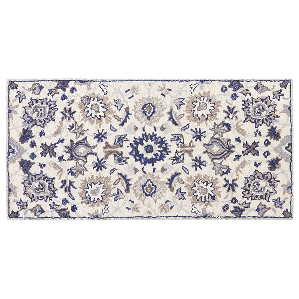 Teppich KUMRU Beige 80 x 150 cm Wolle