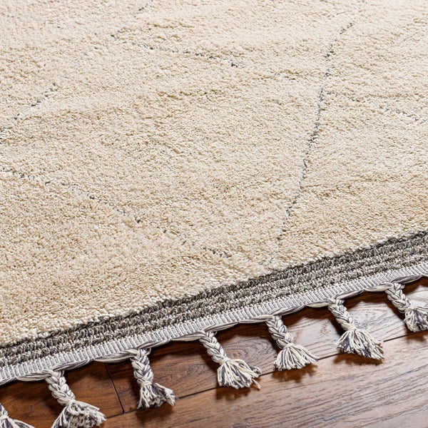 Etnhischer Berber Teppich Beige/Grau 167x220 cm ROMINA