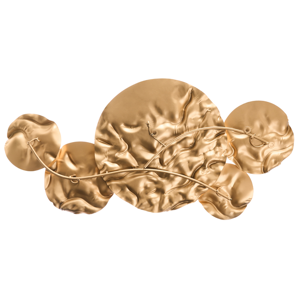 Metall Wanddekoration mit Blattdesign