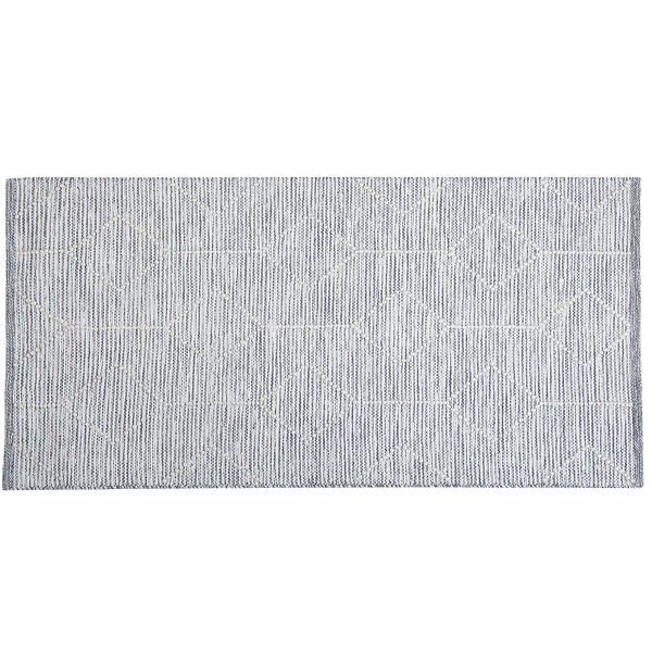 Teppich EDREMIT Grau 80 x 150 cm Wolle