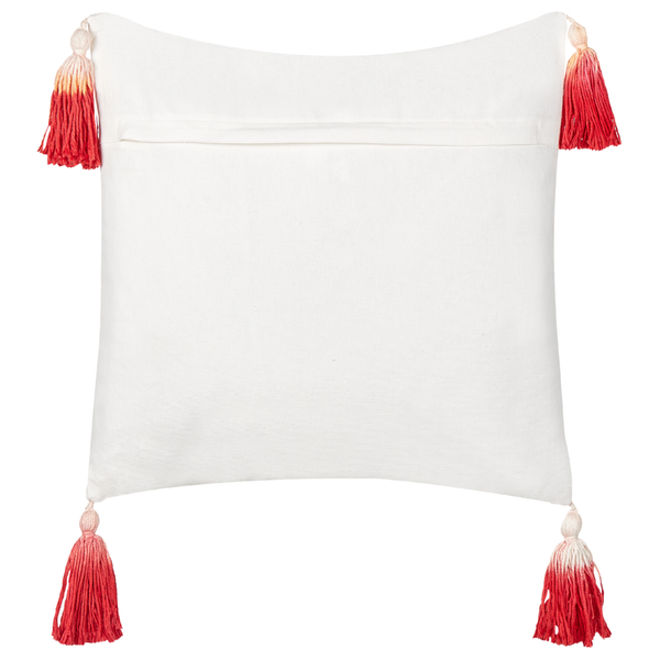 Dekokissen 2er Set VALLOTA Baumwolle 45 x 45 cm Weiß Weihnachtsmotiv