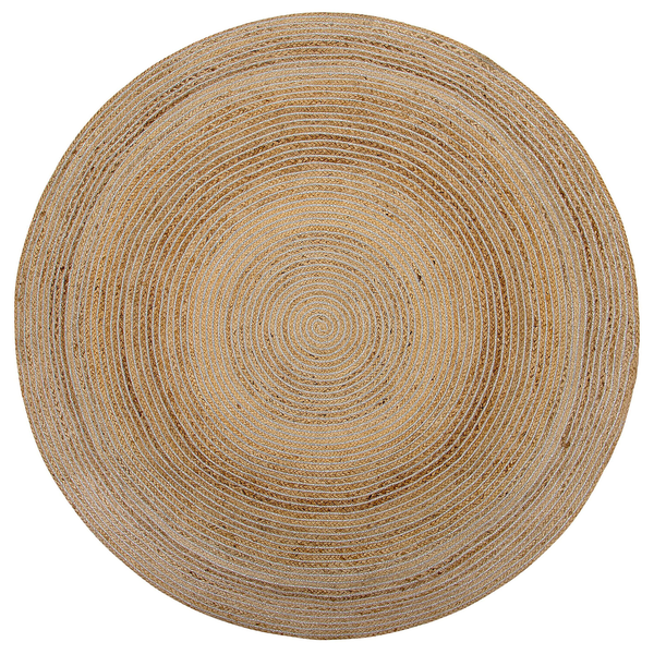 Teppich AKBELEN Beige ø 140 cm Jute
