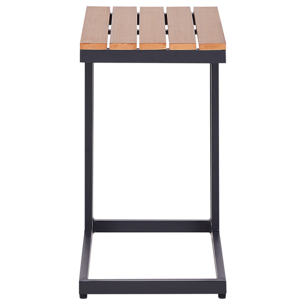 Outdoor Beistelltisch MESSINA 60 cm 35 cm Schwarz