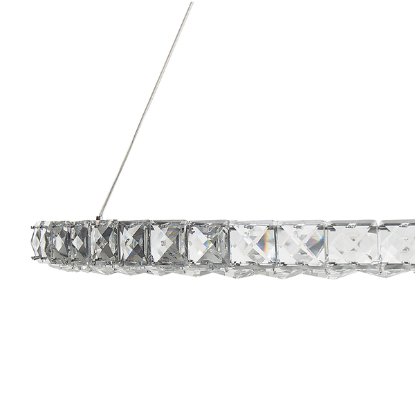 LED Hängeleuchte MAGAT Kristall Silber