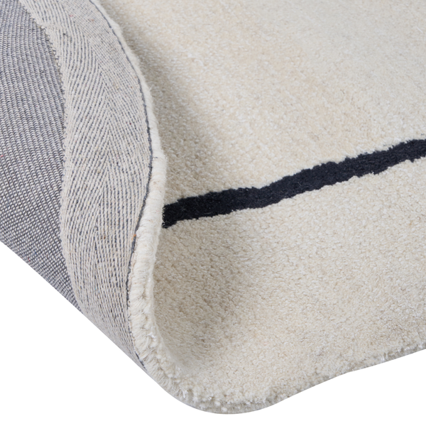 Teppich DERA Beige 160 x 230 cm Viskose