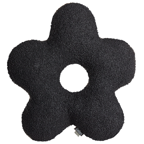 Dekokissen 2er Set CAMPONULA Bouclé 40 x 40 cm Schwarz Ohne Muster