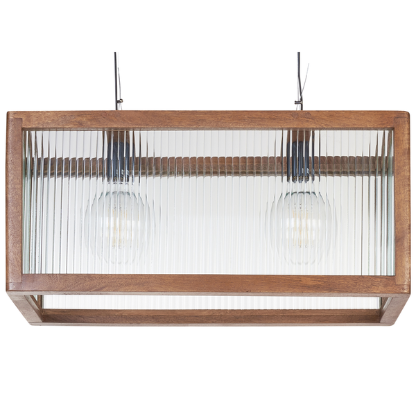 Hängeleuchte PENNA Mango Holz Braun