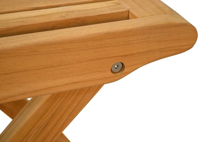 Fußhocker Teakholz Pisa Gartenhocker Blumenhocker 47 x 49 cm klappbar auch als Beistelltisch