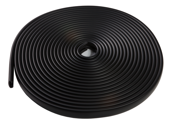 Rolle mit schwarzem Dichtungsprofil