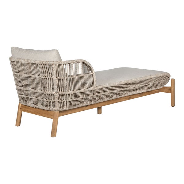 Terracina Sonnenliege inkl. Kissen braun, beige. 87 X 190 X 73 cm