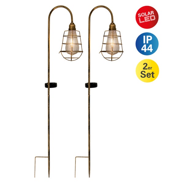 Dekorative Gartenleuchte mit Solarfunktion